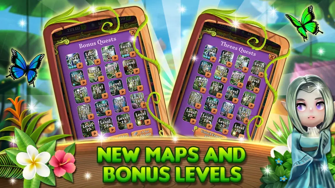 Ảnh chụp màn hình của Mahjong Quest: Elven Journey