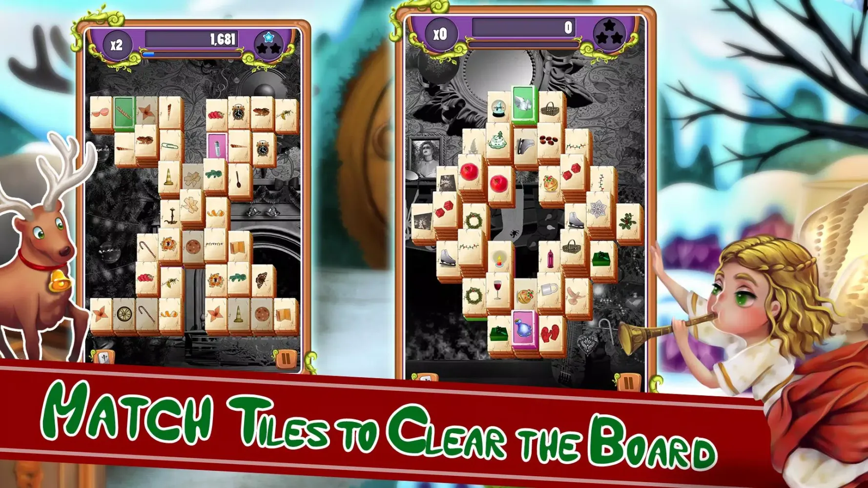 ภาพหน้าจอของ Christmas Mahjong