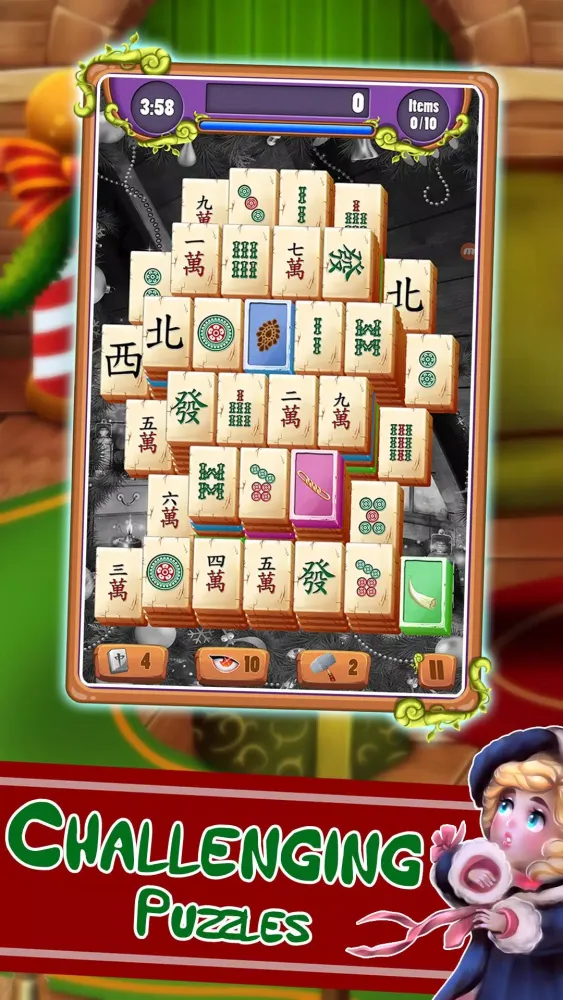 ภาพหน้าจอของ Christmas Mahjong