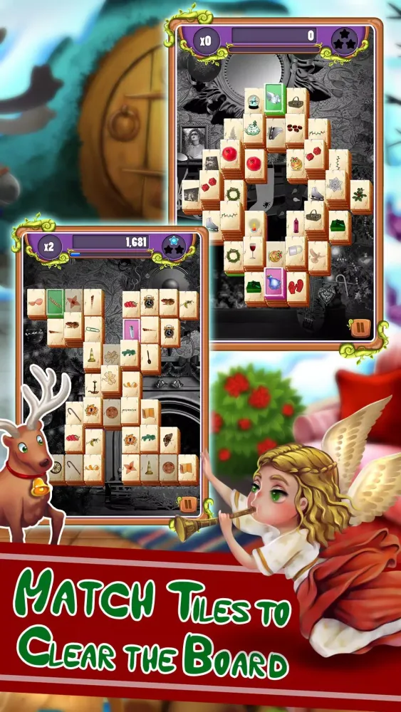 ภาพหน้าจอของ Christmas Mahjong