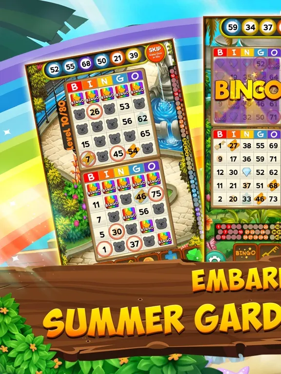 Ảnh chụp màn hình của Bingo game Quest Summer Garden iPad 