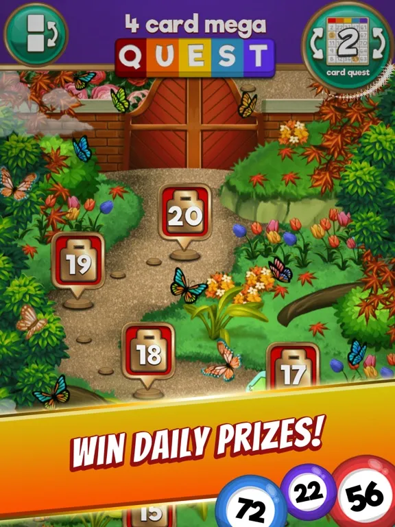 Ảnh chụp màn hình của Bingo game Quest Summer Garden iPad 
