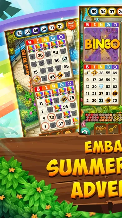 Ảnh chụp màn hình của Bingo game Quest Summer Garden