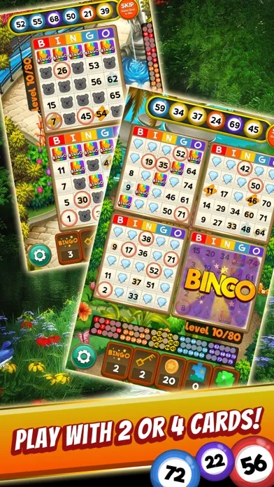 Ảnh chụp màn hình của Bingo game Quest Summer Garden