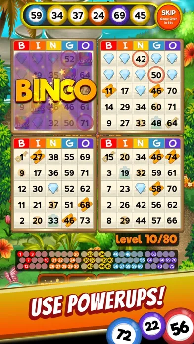 Ảnh chụp màn hình của Bingo game Quest Summer Garden