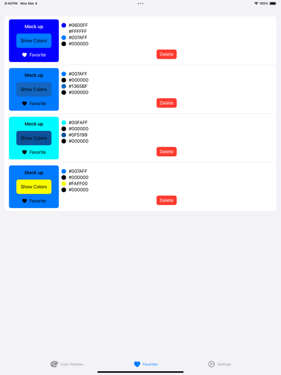 AppColors iPad  स्क्रीनशॉट