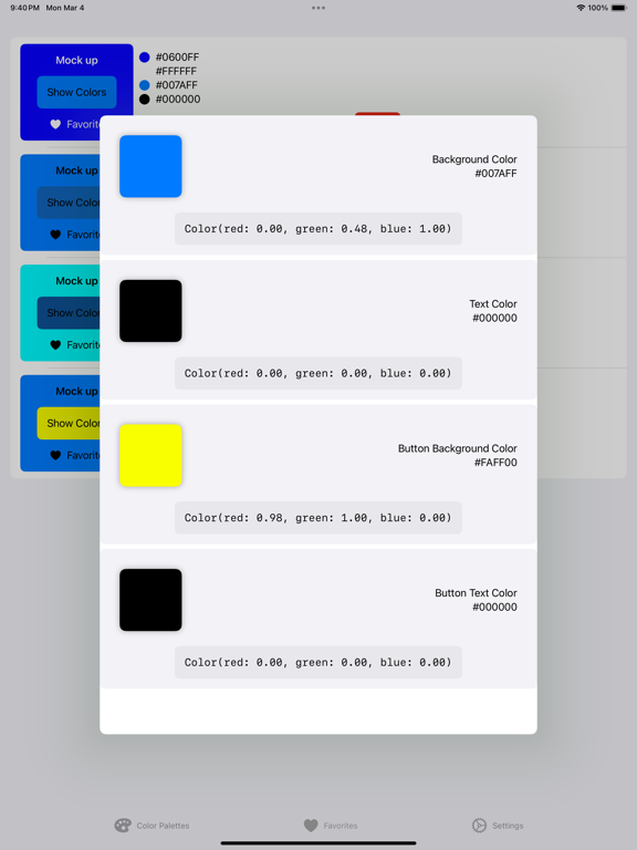 AppColors iPad  स्क्रीनशॉट