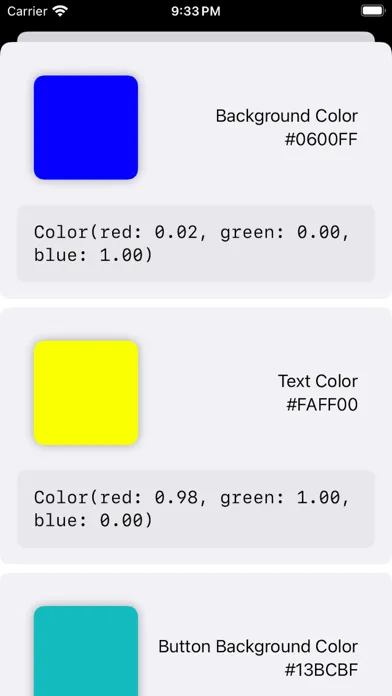 AppColors 스크린샷