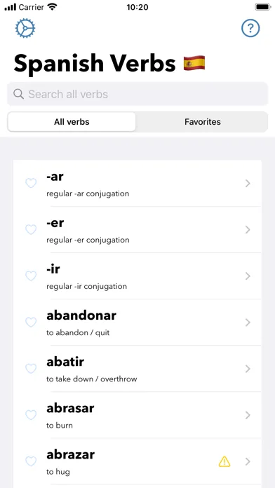 Spanish Verbs স্ক্রিনশট