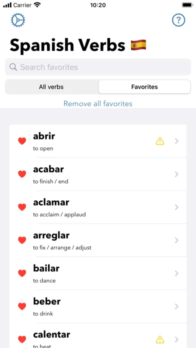 Spanish Verbs স্ক্রিনশট
