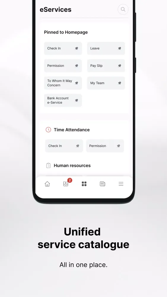 Captures d'écran de OneHub
