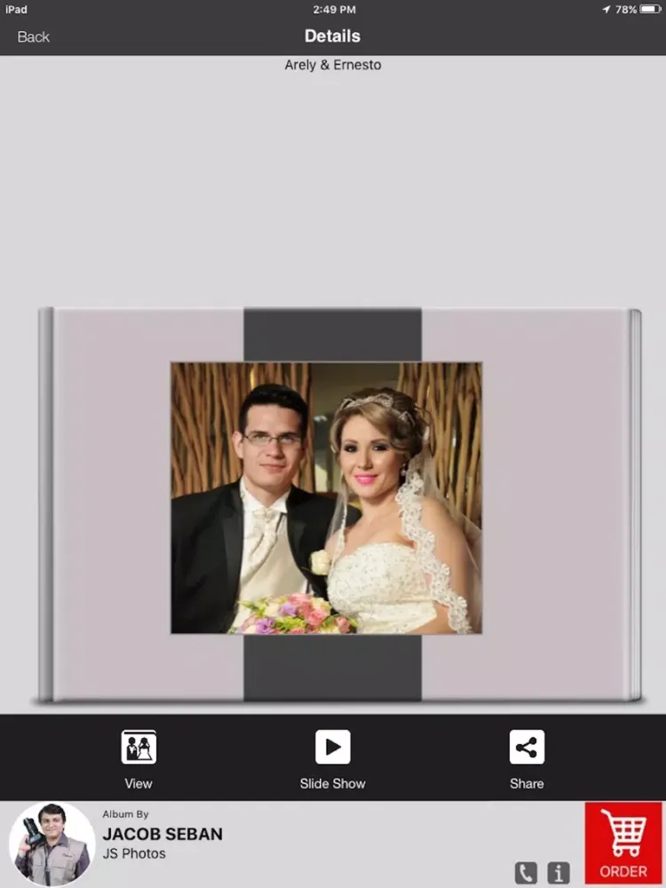 Ảnh chụp màn hình của Dina E-Album iPad 