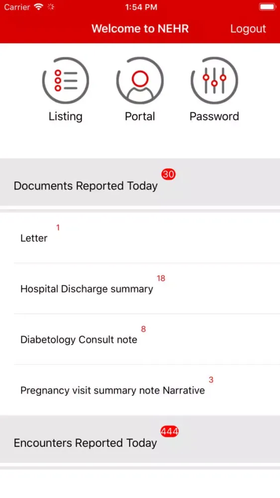 Screenshot di NEHR Oman