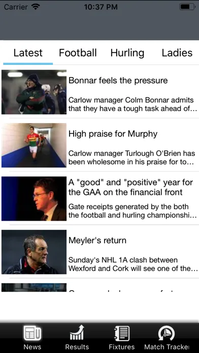 Hogan Stand - GAA news Screenshots