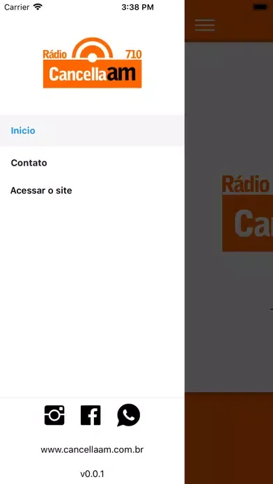 Tangkapan skrin Cancella AM 710