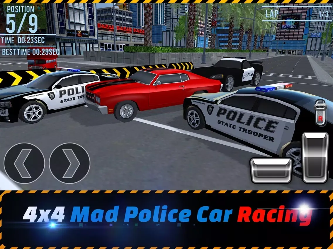 4x4 Mad Police Car Racing & City Crime iPad  Screenshots