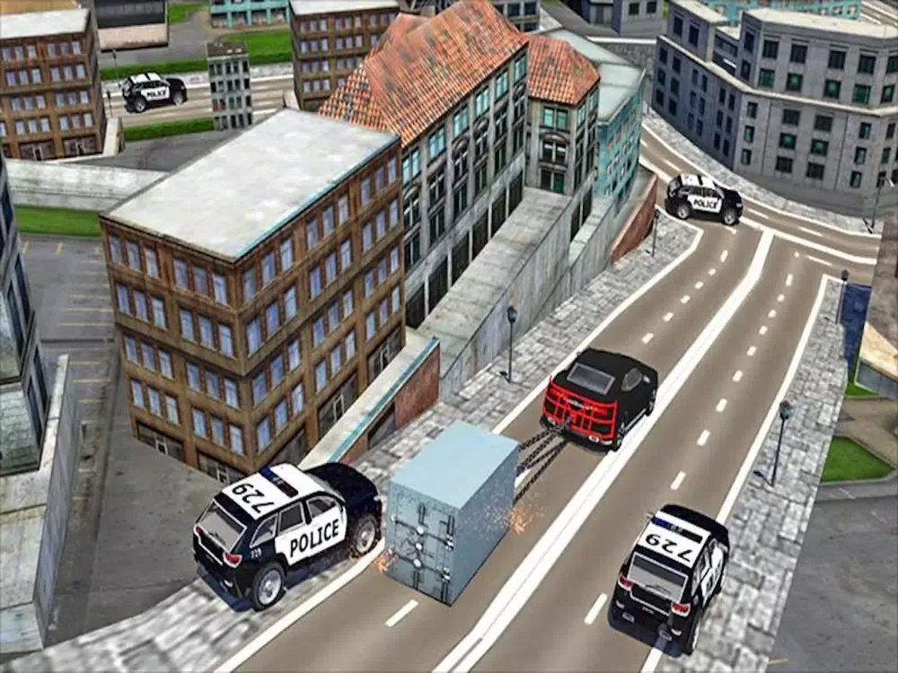 Tangkapan layar Chained Car Police Chasing 3D iPad 