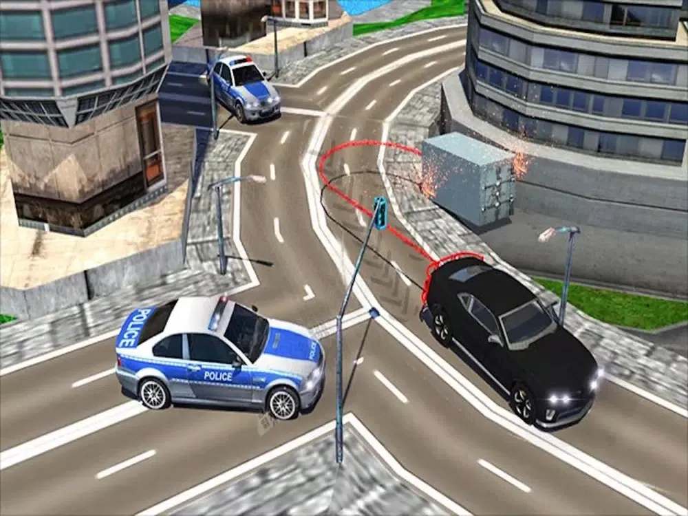 Tangkapan layar Chained Car Police Chasing 3D iPad 