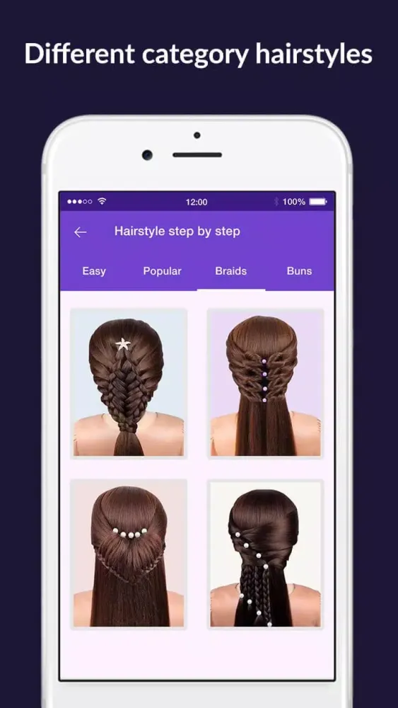 Hairstyles step by step easy,应用截图