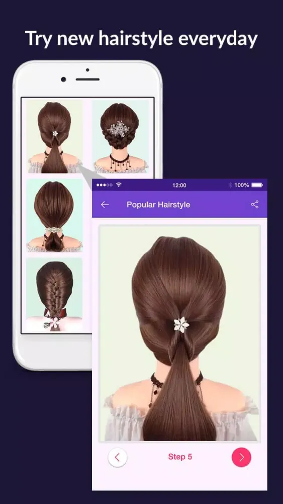 Hairstyles step by step easy,应用截图