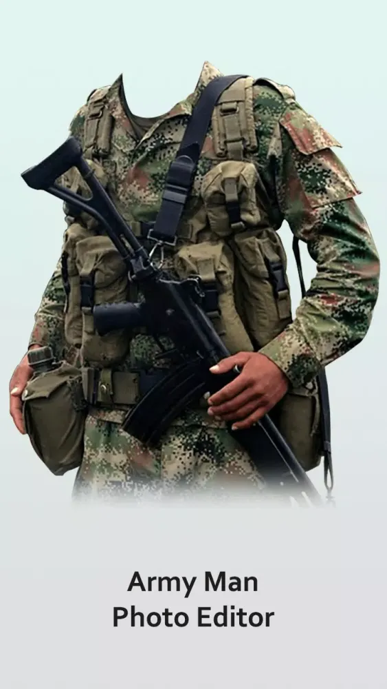 Captures d'écran de Army Man Photo Editor