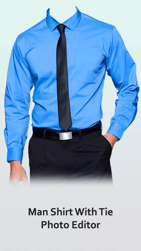 Zrzuty ekranu Man Shirt with Tie Photo Edito