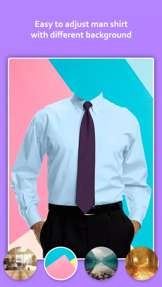 Zrzuty ekranu Man Shirt with Tie Photo Edito
