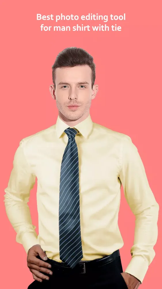 Zrzuty ekranu Man Shirt with Tie Photo Edito