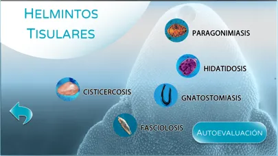Capturas de tela do Parásitos sistémicos