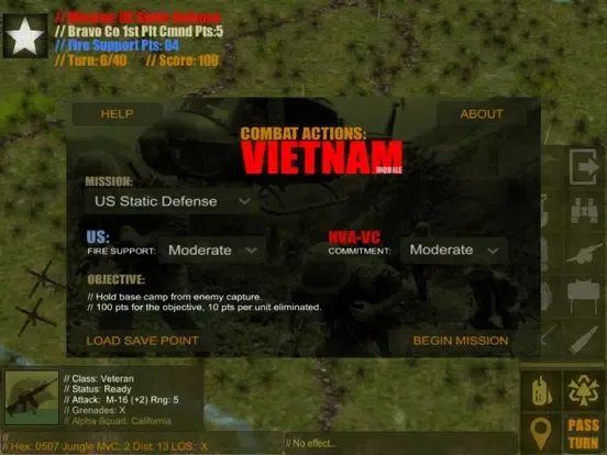 Zrzuty ekranu Combat Actions: Vietnam iPad 