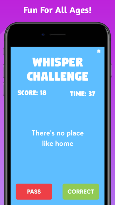 Whisper Challenge - Group Game Screenshots