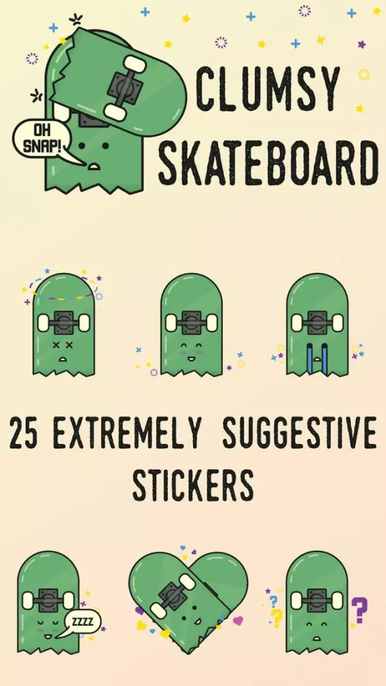 Tangkapan skrin Clumsy Skateboard