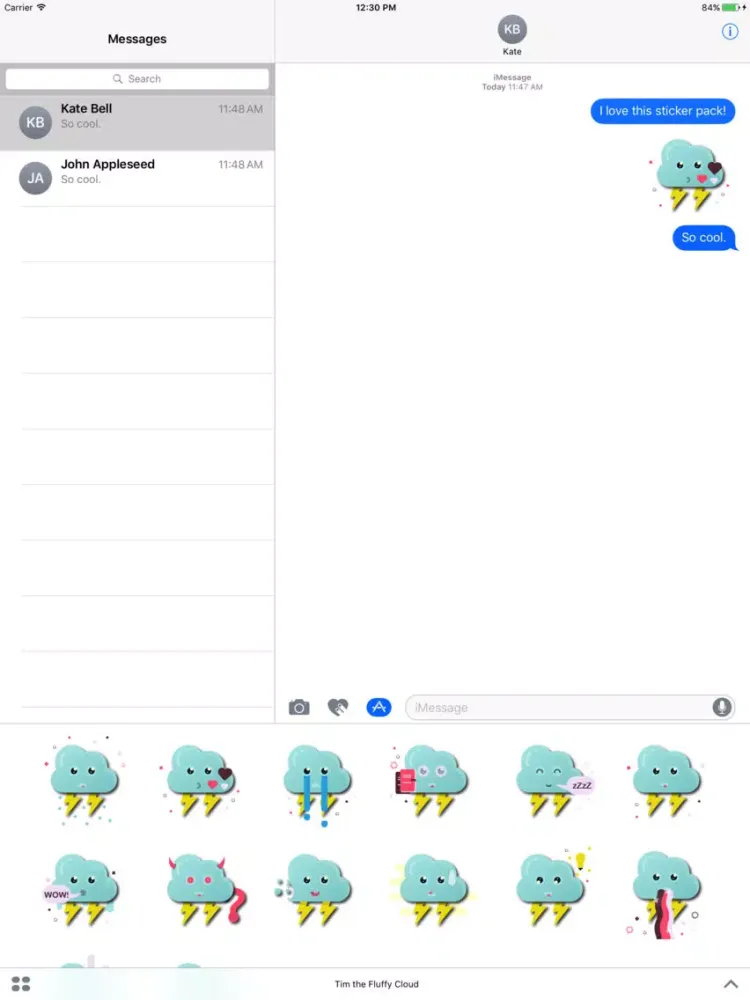 Capturas de pantalla de Tim the Fluffy Cloud iPad 