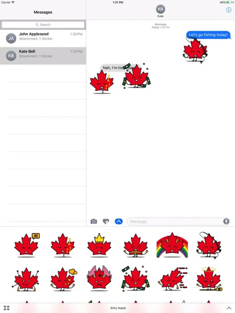 ภาพหน้าจอของ Witty Maple: The Canadian Way iPad 