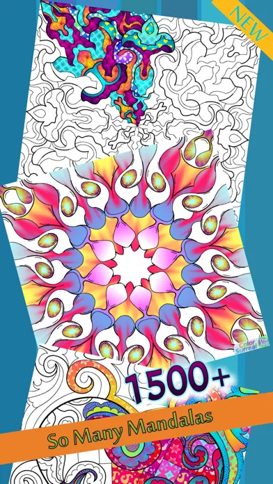 Color Surreal Mandala Coloring Ekran Görüntüleri