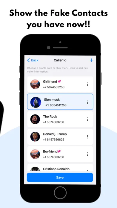 Captures d'écran de Prank Call Dial Fake Caller ID