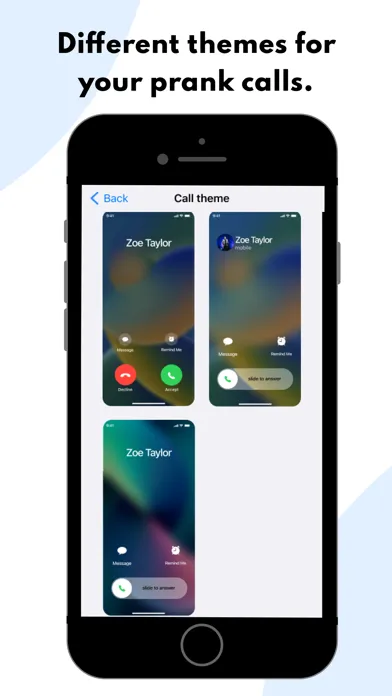 Captures d'écran de Prank Call Dial Fake Caller ID