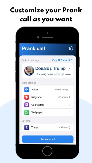 Captures d'écran de Prank Call Dial Fake Caller ID