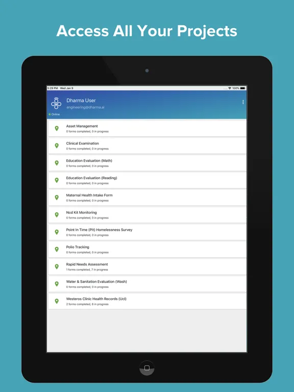 Dharma Platform iPad  स्क्रीनशॉट