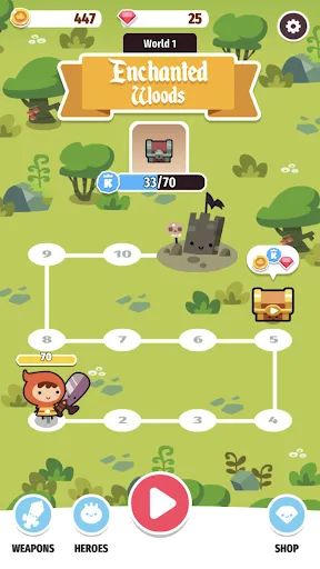 Capturas de tela do Micro RPG