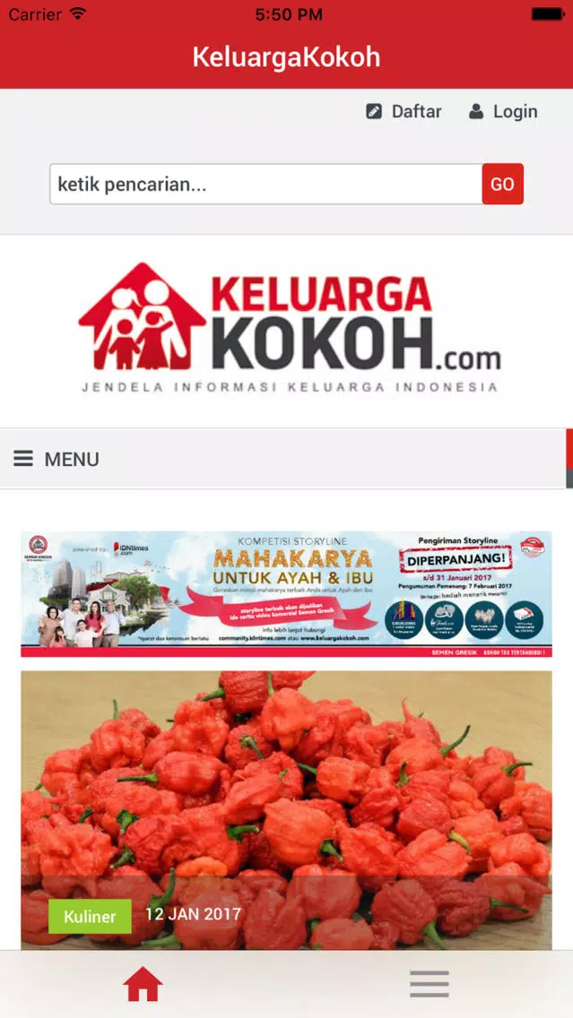 Tangkapan layar KelurgaKokoh