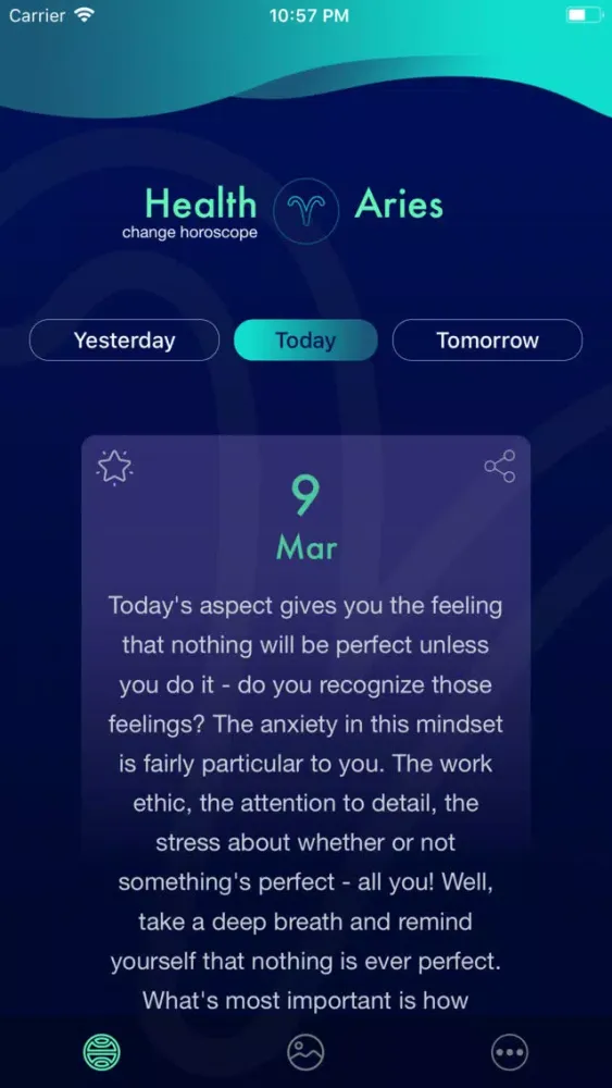 Captures d'écran de Horoscope for Aries