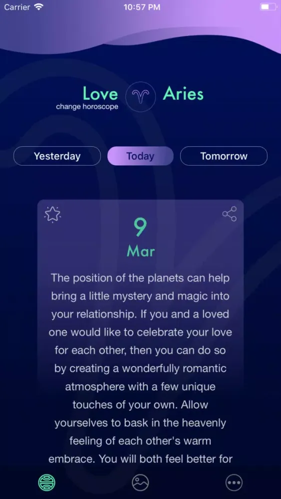 Captures d'écran de Horoscope for Aries