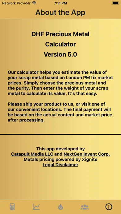 DHF Precious Metal Calculator应用截图