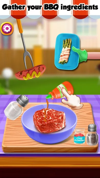 Grill BBQ Maker! Fun Fair Food Barbeque Party 스크린샷