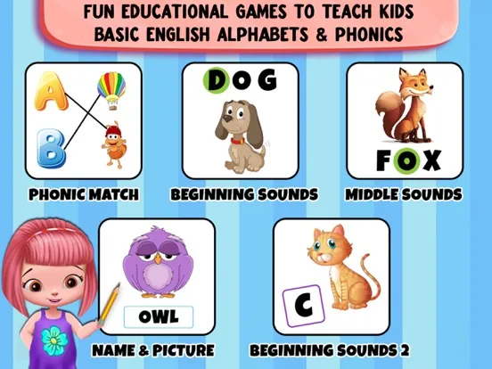 Zrzuty ekranu EduLand - Preschool Kids Learn English ABC Phonics iPad 