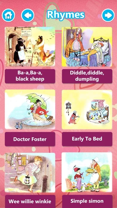 Ảnh chụp màn hình của Famous Rhymes, Songs & Stories