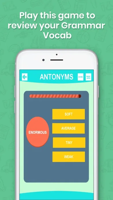Capturas de tela do Synonyms & Antonyms Word Quiz