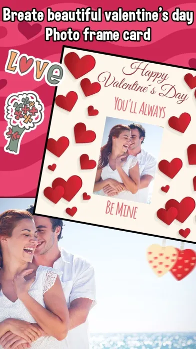 Captures d'écran de Valentine's Day Collage Frames! Love Photo Editor