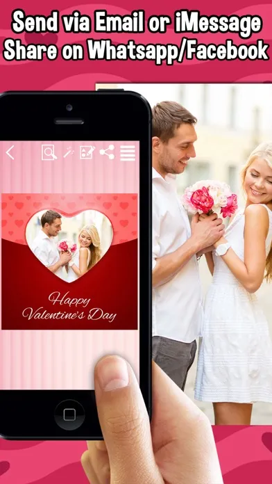 Captures d'écran de Valentine's Day Collage Frames! Love Photo Editor
